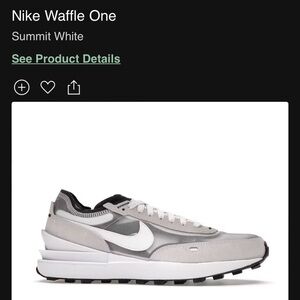Nike Waffle One Summit White